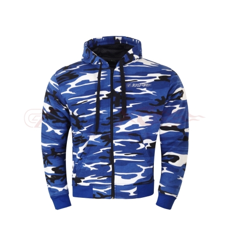 Men Motorcycle Armored Kevlar Fleece Hoodie